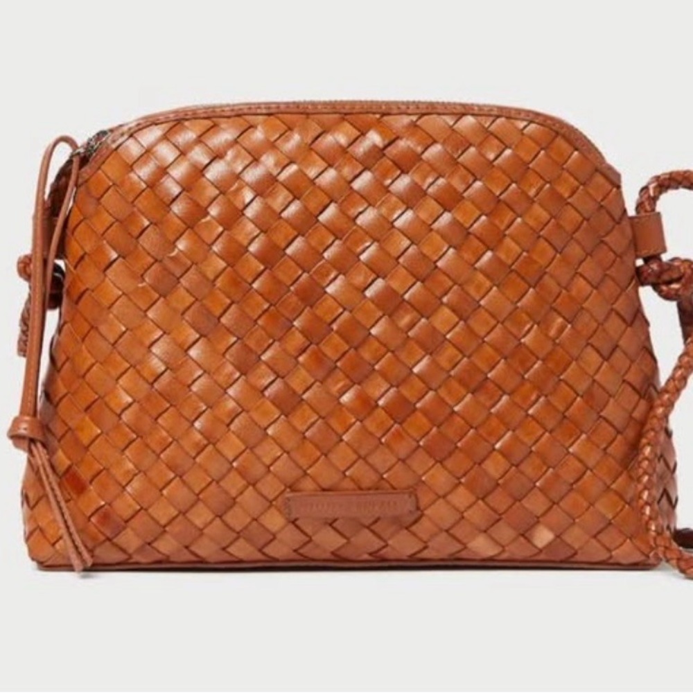 LOEFFLER RANDAL Woven Leather Crossbody Bag - Tan 
Great condition